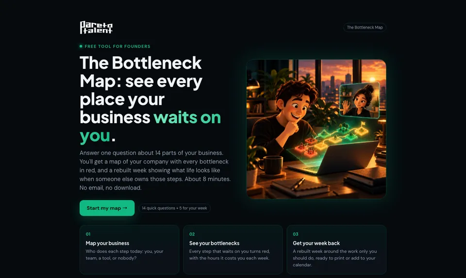 Interactive bottleneck map