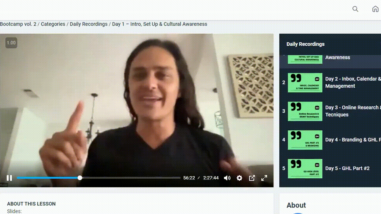 Pareto Talent boot camp training montage