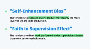 Delegating to assistant bias